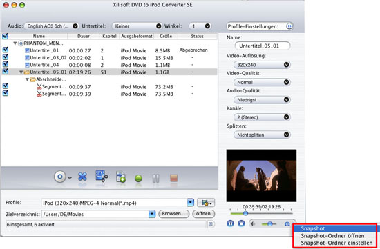 Xilisoft DVD to iPod Converter for Mac