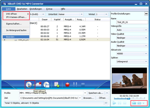 Xilisoft DVD to MP4 Converter