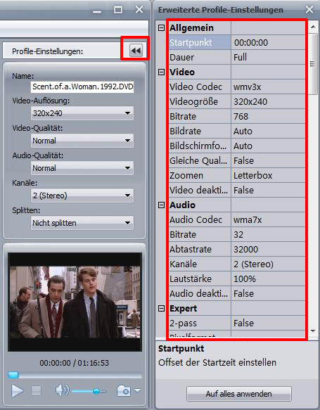 Videos f&uuml;r Handy konvertieren