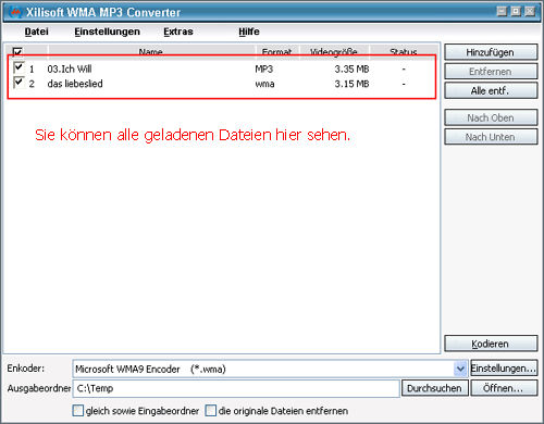 Xilisoft WMA MP3 Converter