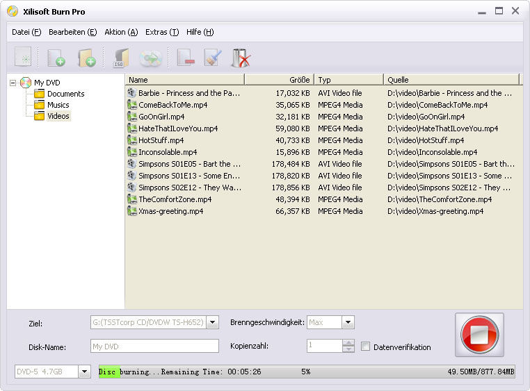 Xilisoft Burn Pro - Professionelles Brennprogramm