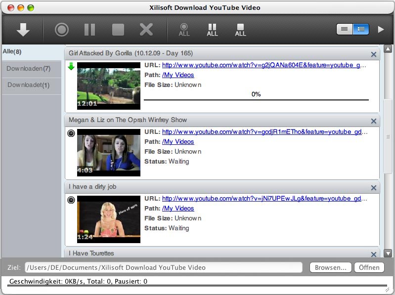 Xilisoft Download YouTube Video for Mac - YouTube Video auf Mac downloaden