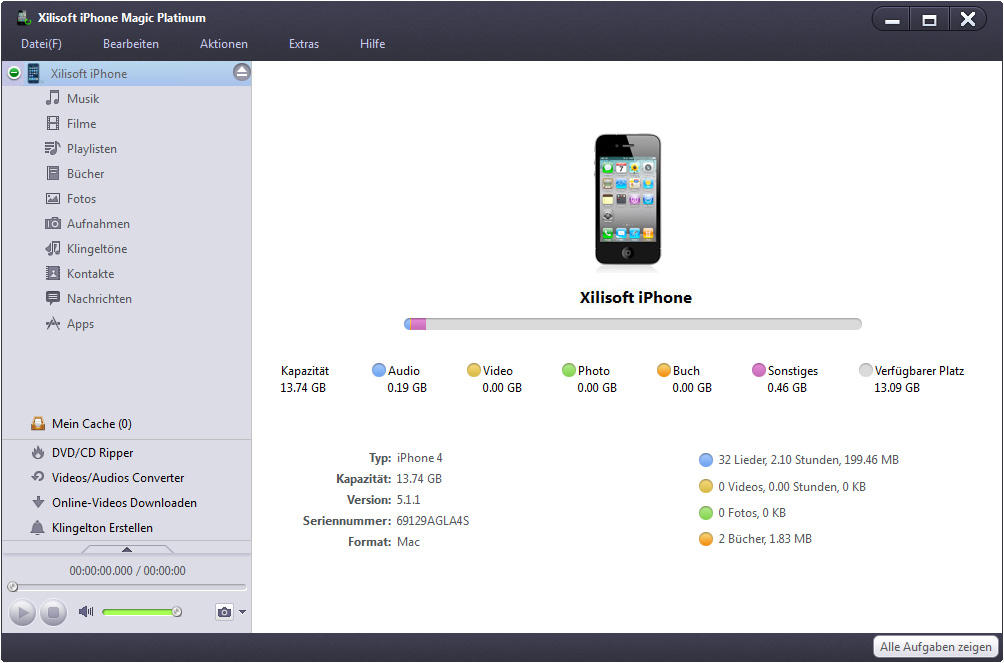 Xilisoft iPhone Magic - all in 1 iPhone Manager Software