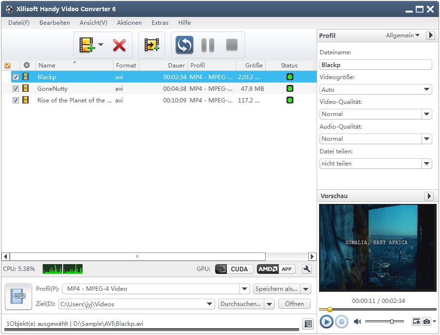 Xilisoft Handy Video Converter - Video Converter f&uuml;r Ihr Handy