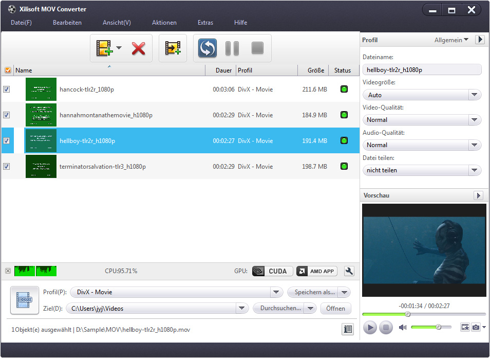 Xilisoft MOV Converter - MOV converter