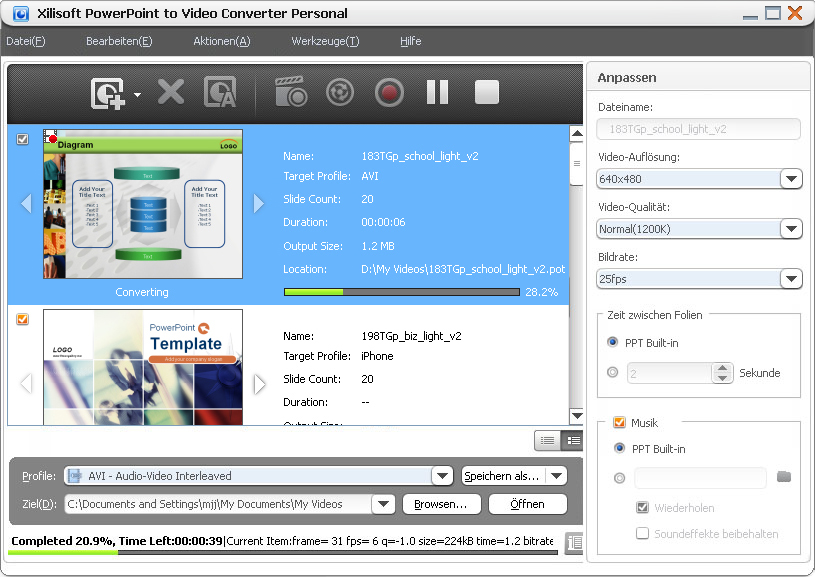 Xilisoft PowerPoint to Video Converter