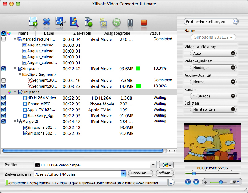 Xilisoft Video Converter Ultimate for Mac