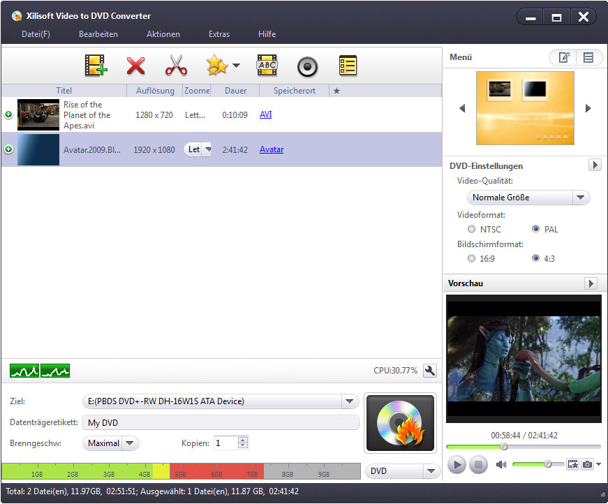 Xilisoft Video to DVD Converter