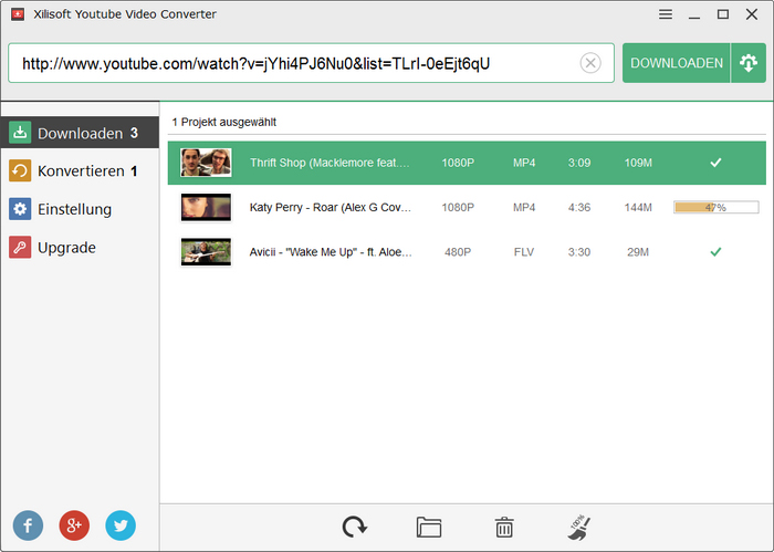 Xilisoft YouTube Video Converter - YouTube Videos downloaden und umwandeln